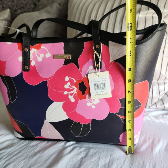 Trina Turk Pink Floral Tote, NWT - Picture 3 of 7